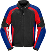 Spidi Tek Net,  textile jacket,  color: Black/Red/Blue,  size: 3XL