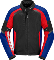 Spidi Tek Net,  textile jacket,  color: Black/Red/Blue,  size: 5XL