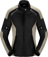 Spidi Tek Net,  textile jacket women,  color: Black/Beige,  size: L
