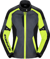 Spidi Tek Net,  textile jacket women,  color: Dark Grey/Black/Neon-Yellow,  size: M