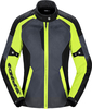 Spidi Tek Net,  textile jacket women,  color: Dark Grey/Black/Neon-Yellow,  size: S