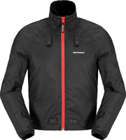 Spidi Thermo Rain Chest X100,  textile jacket H2Out,  color: Black/Red,  size: 5XL
