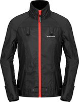 Spidi Thermo Rain Chest X101,  textile jacket H2Out women,  color: Black/Red,  size: XXL