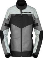 Spidi Tour Net,  textile jacket women,  color: Black/Light Grey/Grey,  size: S