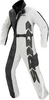 Spidi Touring,  rain suit,  color: Trasparent/Black,  size: XXL
