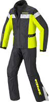 Spidi Touring,  Rain suit 2pcs.,  color: Black/Neon-Yellow,  size: L