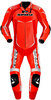 Spidi Track Wind Replica Evo,  leather suit 1pcs.,  color: Red/White,  size: 46