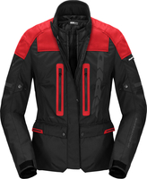 Spidi Traveler 3 Evo,  textile jacket H2Out women,  color: Black/Red,  size: XL