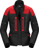 Spidi Traveler 3 Evo,  textile jacket H2Out women,  color: Black/Red,  size: XXL