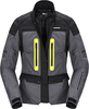 Spidi Traveller 3,  textile jacket H2Out women,  color: Black/Grey/Neon-Yellow,  size: XS