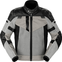 Spidi Vent Pro,  leather/textile jacket H2Out,  color: Light Grey/Black,  size: 48