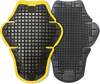 Spidi Warrior L2 Z172,  back protector insert,  color: Black/Yellow,  size: One Size