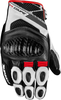 Spidi X-4 Coupe,  gloves,  color: Black/White/Red,  size: XXL