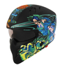 Suomy Armor Mizu Kasai,  modular helmet,  color: Matt Black/Blue/Green/Orange,  size: XL