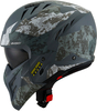 Suomy Armor Urban Squad Camo,  open face helmet,  color: Matt Dark Grey/Light Grey,  size: XS