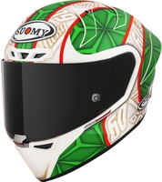 Suomy S1-XR GP Hickman Replica 2023,  full face helmet,  color: Matt White/Green/Red,  size: XXL