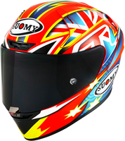 Suomy SR-GP EVO Fullspeed,  full face helmet,  color: Red/Blue/Yellow/White,  size: XS