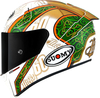 Suomy SR-GP Hickman Replica,  full face helmet,  color: White/Green/Orange/Gold,  size: L