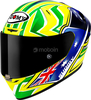 Suomy SR-GP Top Racer,  full face helmet,  color: Neon-Yellow/Neon-Green/Dark Blue/White,  size: 2XL