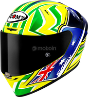 Suomy SR-GP Top Racer,  full face helmet,  color: Neon-Yellow/Neon-Green/Dark Blue/White,  size: 2XL
