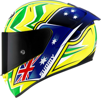 Suomy SR-GP Top Racer,  integral helmet,  color: Neon-Yellow/Green/Dark Blue/Red,  size: M