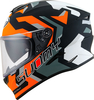 Suomy Stellar Swift,  integral helmet,  color: Matt Orange/Grey/White/Black,  size: M
