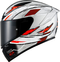 Suomy Track-1 404,  full face helmet,  color: Matt Silver/Red/Black,  size: M