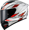 Suomy Track-1 404,  full face helmet,  color: Matt Silver/Red/Black,  size: XS