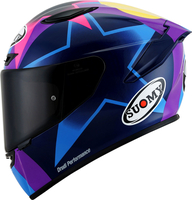 Suomy Track-1 Bastianini Replica,  full face helmet,  color: Black/Pink/Purple/Blue,  size: M