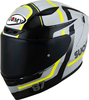 Suomy Track-1 Ninety Seven,  full face helmet,  color: Light Grey/Yellow/Black,  size: XL