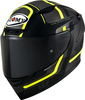 Suomy Track-1 Ninety Seven,  full face helmet,  color: Matt Black/Neon-Yellow,  size: XS