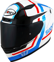 Suomy Track-1 Ninety Seven,  full face helmet,  color: White/Red/Blue,  size: XXL