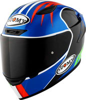 Suomy Track-1 Pecco Bagnaia Mugello 2022,  full face helmet,  color: Black/Blue/Green/Red,  size: XXL