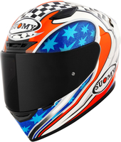 Suomy Track-1 Troy Bayliss Replica 2002,  full face helmet,  color: White/Red/Blue,  size: XL