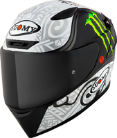 Suomy Track1 Pecco Bagnaia Winter Monster,  full face helmet,  color: White/Grey/Black/Green,  size: XL