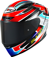 Suomy TX-Pro Flat Out Carbon,  full face helmet,  color: Black/Red/Silver/Blue,  size: XS