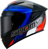 Suomy TX-Pro Glam Carbon,  full face helmet,  color: Blue/Black/Red/White,  size: S