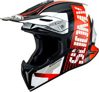Suomy X-Wing Amped,  motocross helmet,  color: Black/Red/White,  size: XS