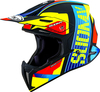 Suomy X-Wing Amped,  motocross helmet,  color: Black/Yellow/Red/Light Blue,  size: L