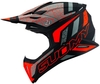 Suomy X-Wing Reel,  motocross helmet,  color: Matt Black/Grey/Neon-Orange,  size: L