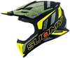 Suomy X-Wing Reel,  motocross helmet,  color: Matt Black/Grey/Neon-Yellow,  size: L