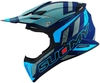 Suomy X-Wing Reel,  motocross helmet,  color: Matt Dark Blue/Grey/Neon-Blue,  size: XL