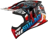 Suomy X-Wing Snake,  motocross helmet,  color: Black/Grey/Red/Blue,  size: XL
