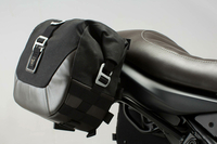 SW-Motech Legend Gear LC,  side bag system,  color: Black/Dark Brown,  size: LC2 Left/LC1 Right