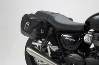 SW-Motech Legend Gear LC,  side bag system,  color: Black/Dark Brown,  size: Left LC1/Right LC 1