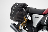 SW-Motech Legend Gear LC,  side bag system,  color: Black/Dark Brown,  size: Left LC2/Right LC1