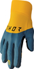 Thor Agile Rival S23,  gloves,  color: Petrol/Yellow,  size: XS