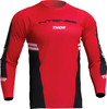 Thor Intense Assist Berm S23,  jersey long sleeve,  color: Red/Black,  size: M