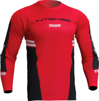 Thor Intense Assist Berm S23,  jersey long sleeve,  color: Red/Black,  size: S