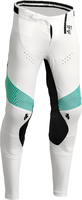 Thor Prime Tech S23,  textile pants,  color: White/Turquoise,  size: 30